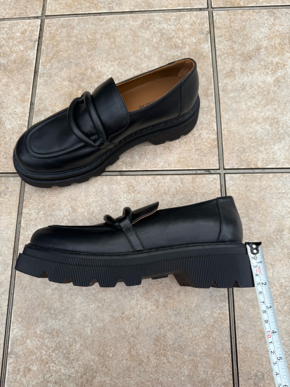 Voile Blanche Elaiza black leather chunky loafers - Picture 7 of 16